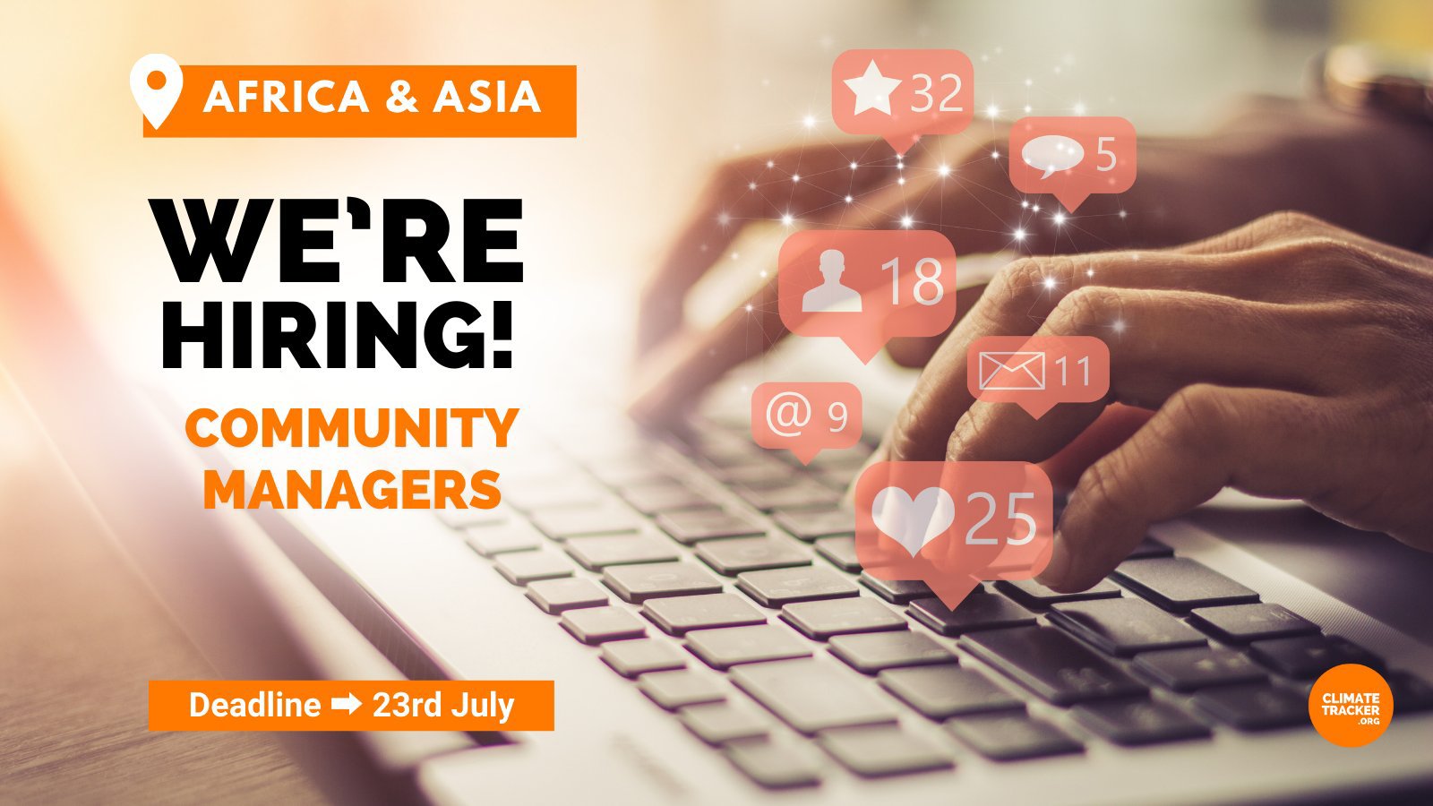 Climate Tracker Community Managers Vacancies (Africa & Asia)