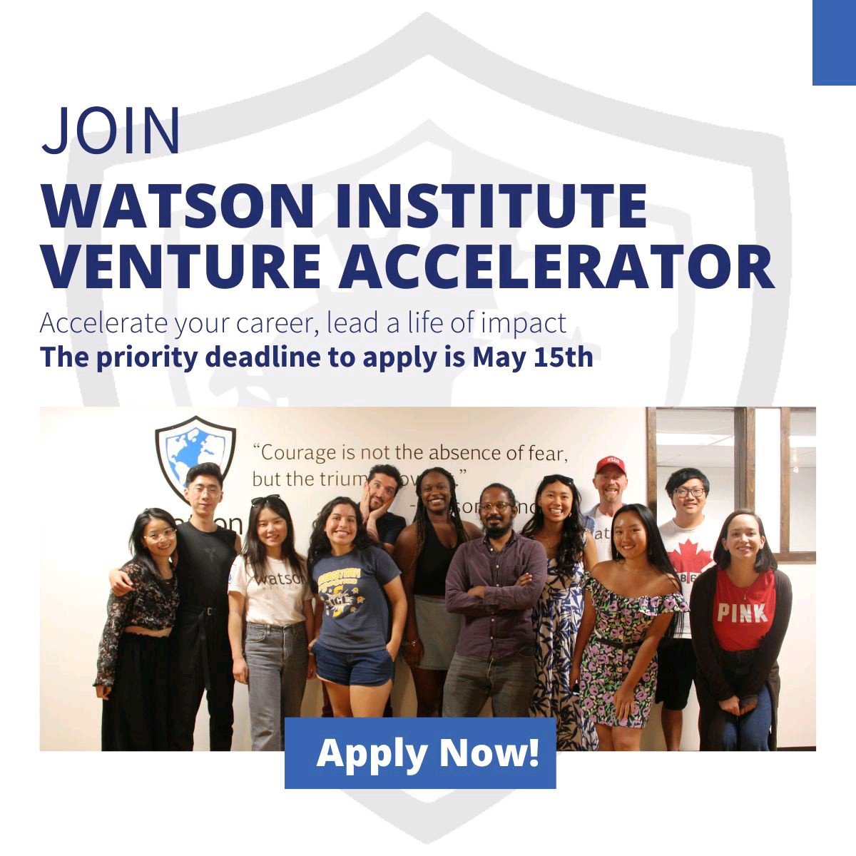 Watson Institute Venture Accelerator (fully-funded) for Entrepreneurs 2023